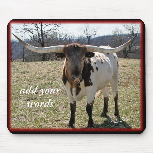 Longhorn Mousepad-customise Mouse Pad (Front)