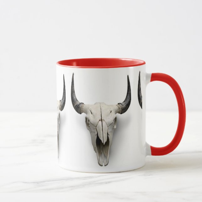 Longhorn Skull Mug (Right)