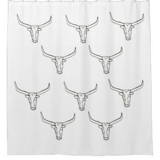 Longhorn Steer Shower Curtain