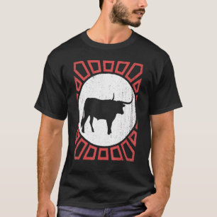 Longhorn Vintage Retro Style Animal T-Shirt
