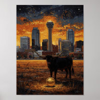 Longhorn World Cup 2026 Soccer  — Fine Art 