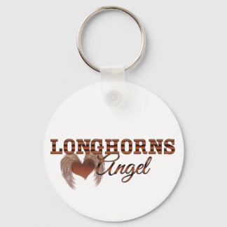 Longhorns Angel Key Ring
