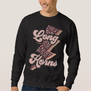 Longhorns Team spirit School Sports Fan Mascot Tea Sweatshirt