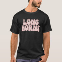 Longhorns Team spirit School Sports Fan Mascot Tea