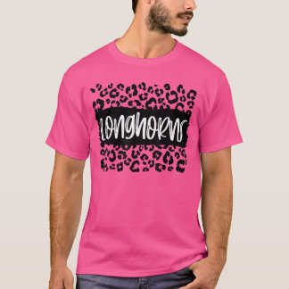 Longhornseam Mascot School Spirit Game Night Leopa T-Shirt