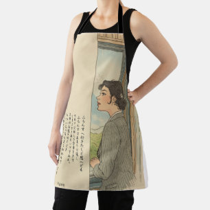 Longing for France by Hagiwara Kanji Apron