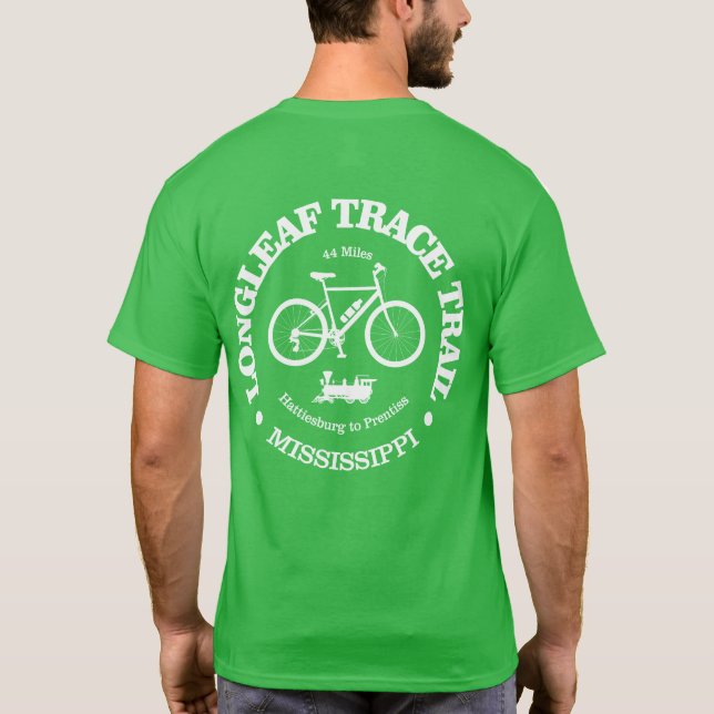 Longleaf Trace Trail (cycling) T-Shirt (Back)