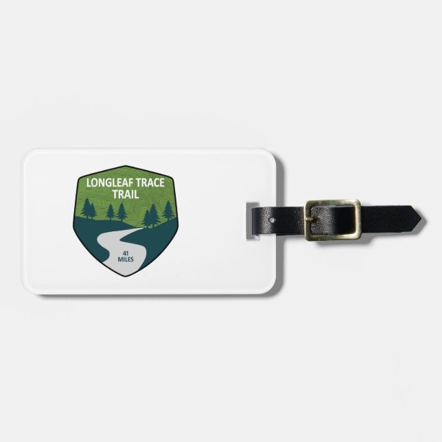 Longleaf Trace Trail Luggage Tag (Front Horizontal)