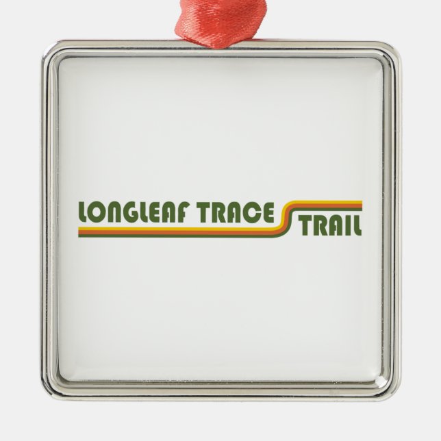Longleaf Trace Trail Mississippi Metal Tree Decoration (Front)