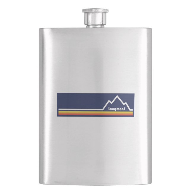 Longmont, Colorado Hip Flask (Front)
