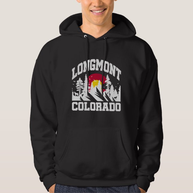 Longmont,Colorado Hoodie (Front)