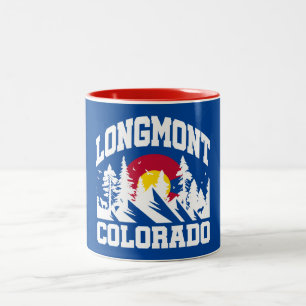Longmont,Colorado Two-Tone Coffee Mug