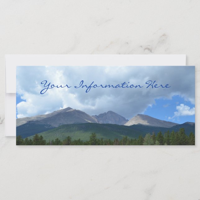 Longs Peak Colorado Bookmark (Front)