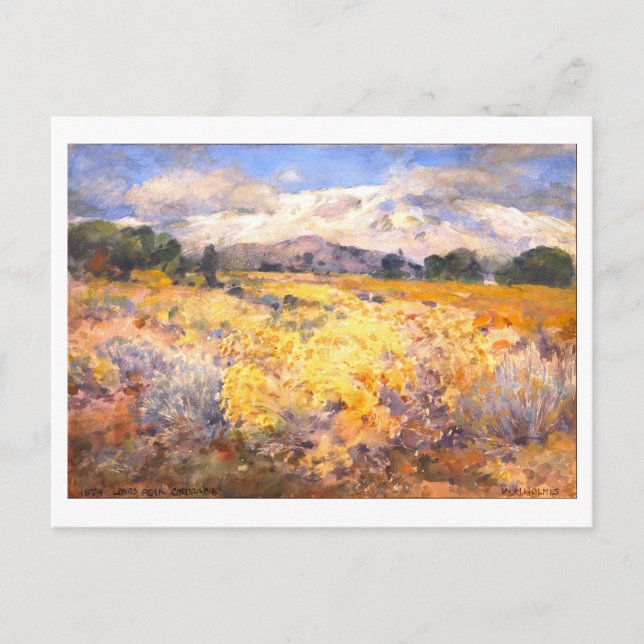 Long's Peak, Colorado, Painting Postcard (Front)