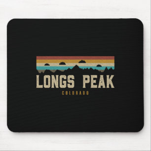 Longs Peak Mountains Colorado Hiking Outdoors Mini Mouse Pad