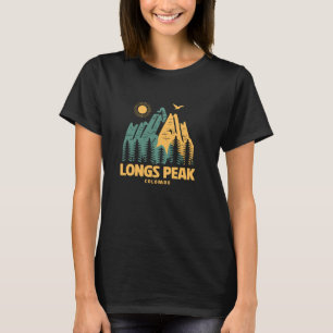 Longs Peak Mountains Colorado Hiking Outdoors Vint T-Shirt
