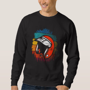 Longshankstees Cool Dirt Bike Motorcycle Helmet Sweatshirt