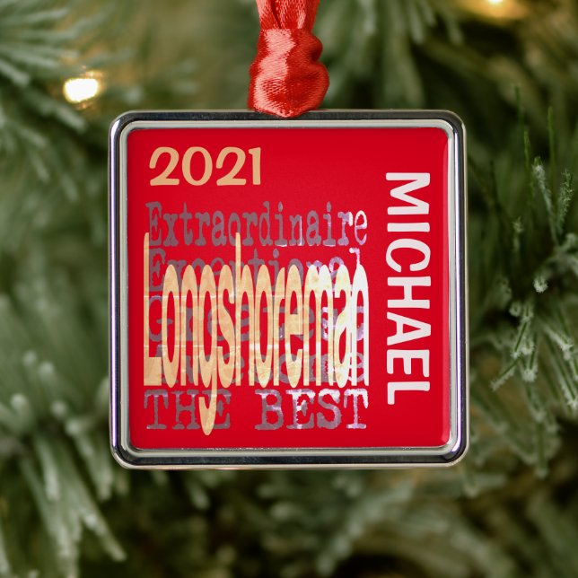 Longshoreman Extraordinaire CUSTOM Metal Tree Decoration (Tree)