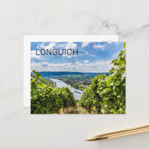 Longuich Moselle Vineyard Panorama Germany Holiday Postcard
