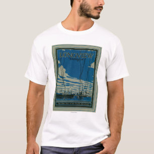 Longview, Washington Advertising Poster T-Shirt