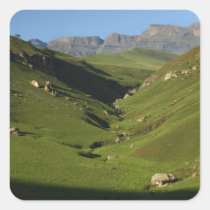 Longwall, Giant's Castle, Drakensberg Mountains, Square Sticker