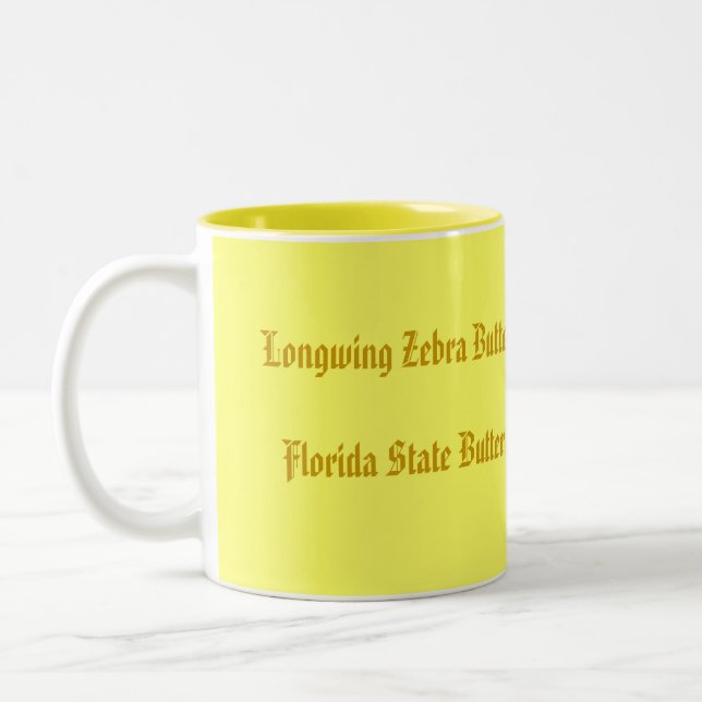 Longwing Zebra Butterfly of Florida Mugs (Left)