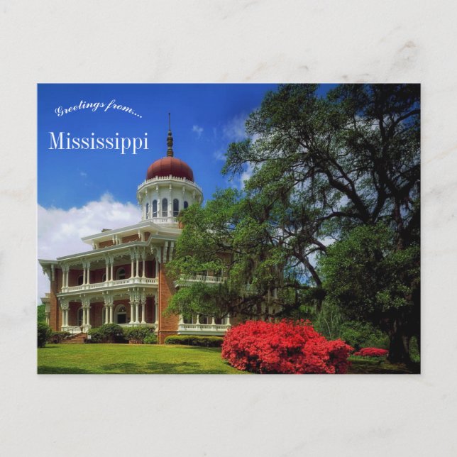 Longwood Natchez Mississippi Postcard (Front)