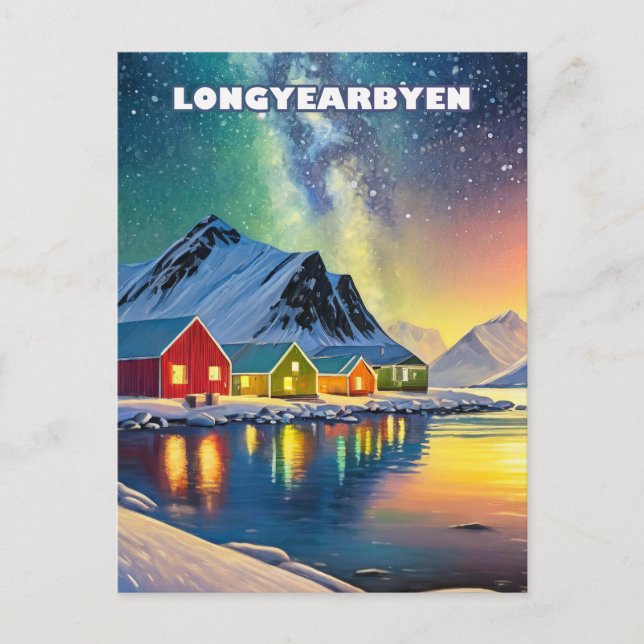 Longyearbyen, Arctic oasis Postcard (Front)
