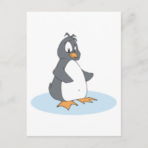 lonley little penguin postcard