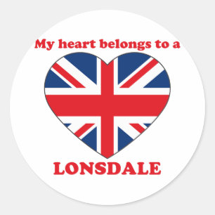 Lonsdale Classic Round Sticker