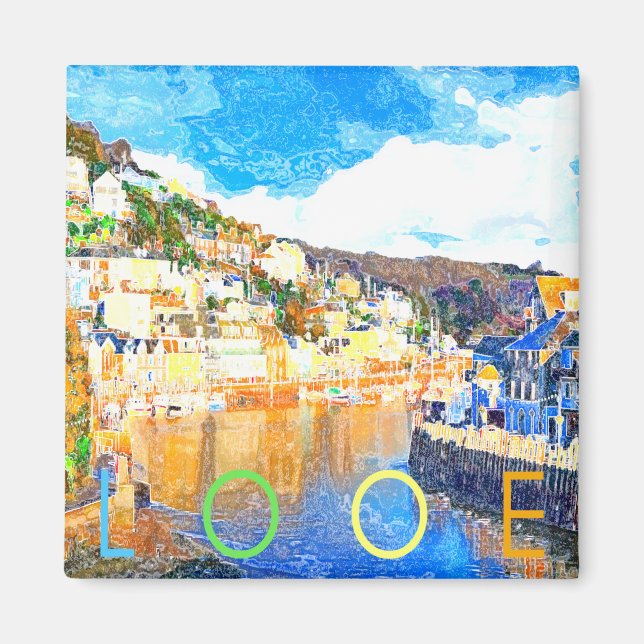 Looe - Cornwall UK Magnet (Front)