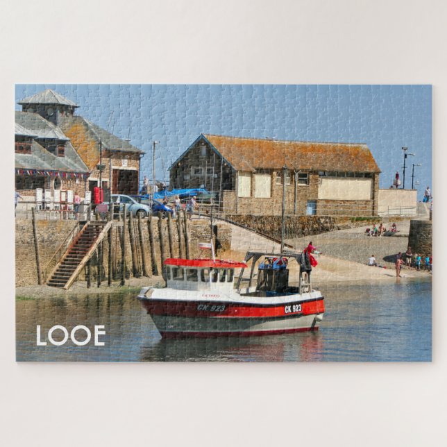 Looe: Fishing boat, Cornwall, England  Jigsaw Puzzle (Horizontal)