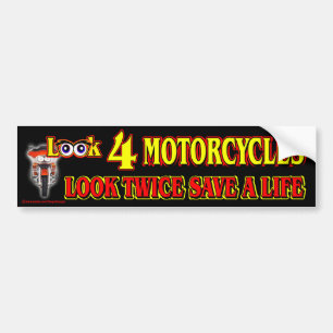 Look 4 Motorcycles Bumper Sticker