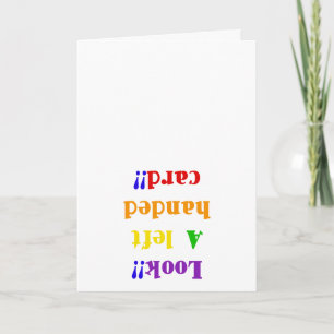 Look!! a Left Handed Card!! Card