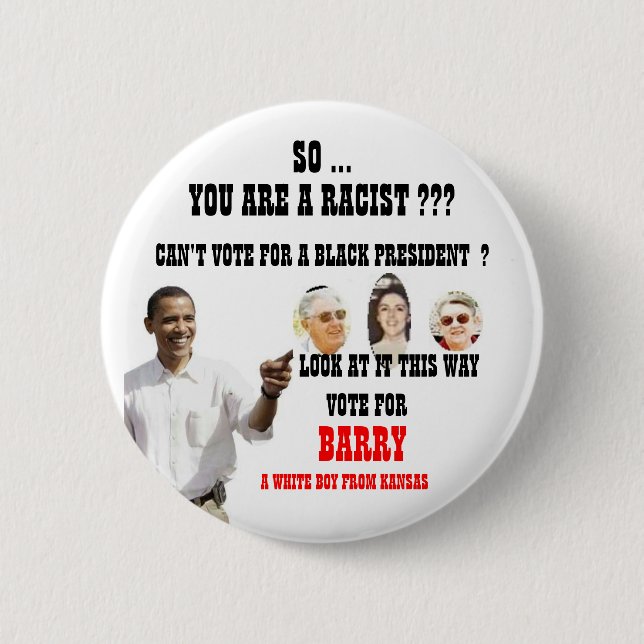 look at it this way 6 cm round badge (Front)