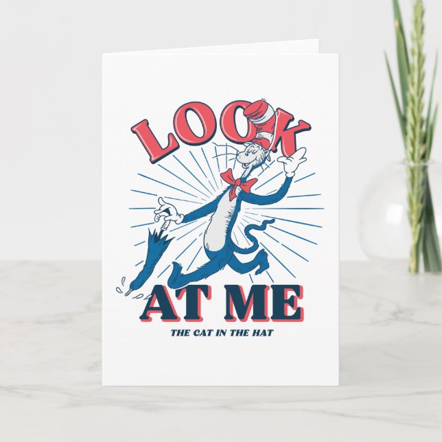 Look At Me Cat In The Hat Card (Front)
