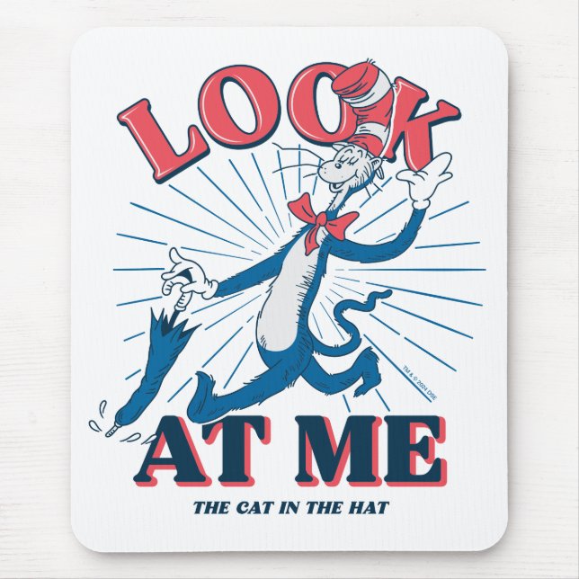 Look At Me Cat In The Hat Mouse Pad (Front)