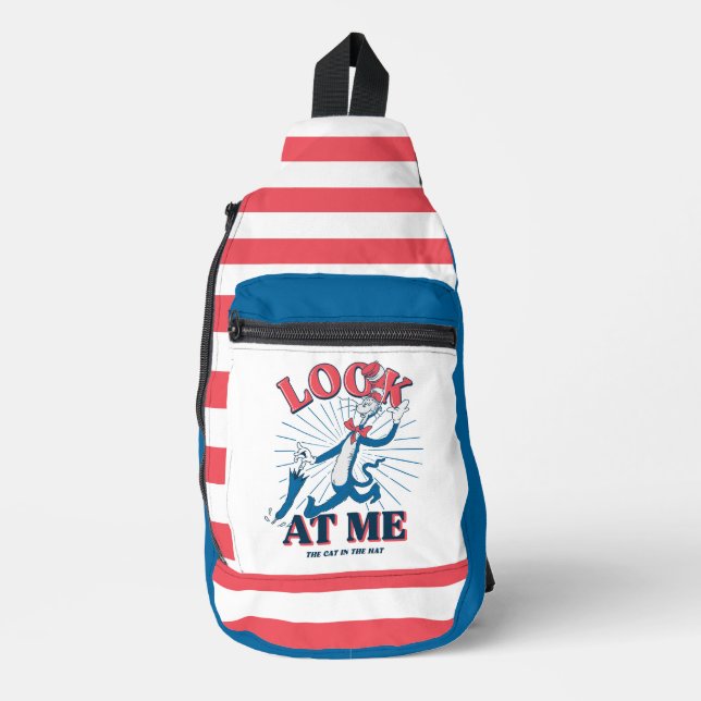 Look At Me Cat In The Hat Sling Bag (Front)