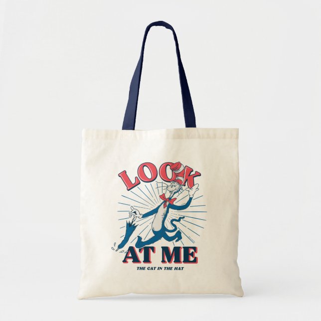 Look At Me Cat In The Hat Tote Bag (Front)
