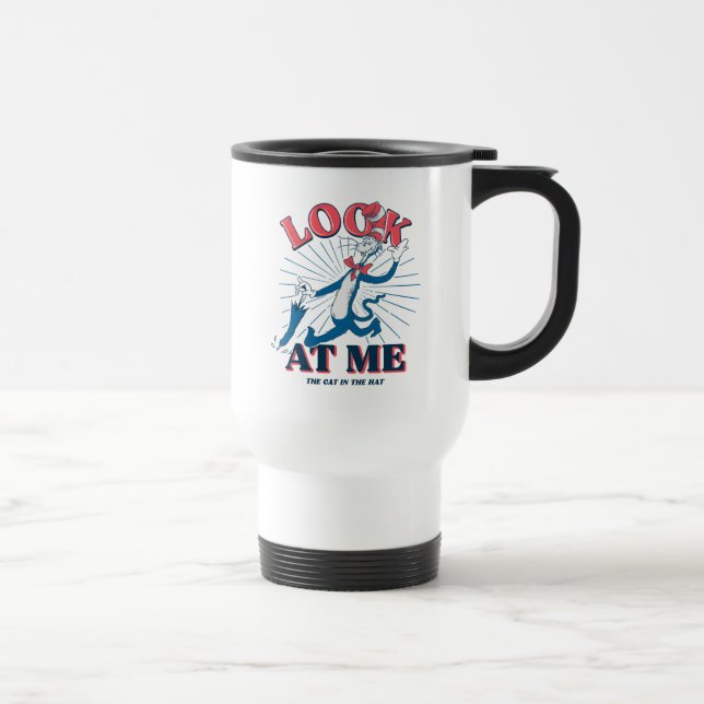 Look At Me Cat In The Hat Travel Mug (Right)