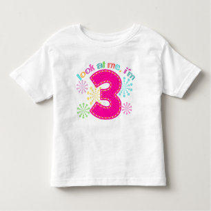 Look at Me, I'm 3 - Pink Toddler T-Shirt
