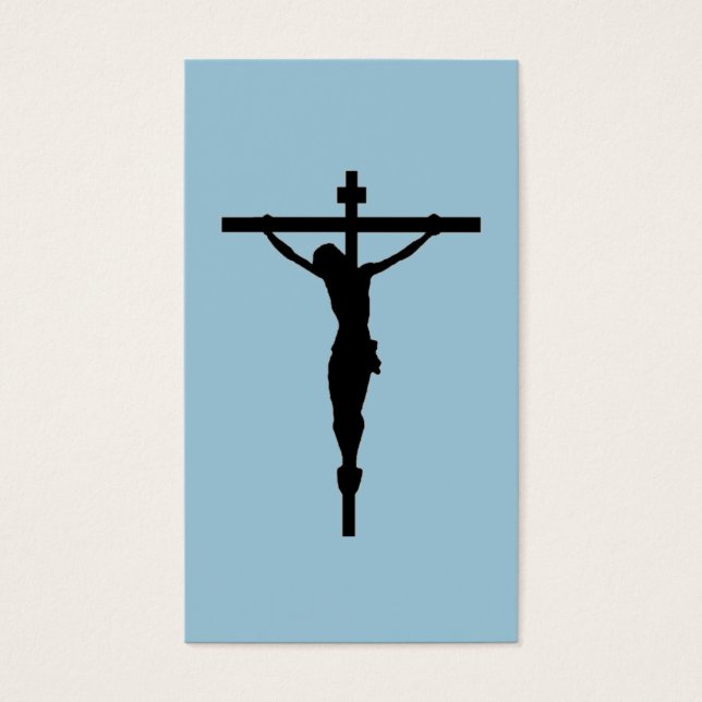 Look at the Crucifix, blue (Front)