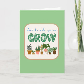 Look at you grow - customisable card