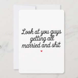 Look At You Guys Getting All Married And Funny Holiday Card