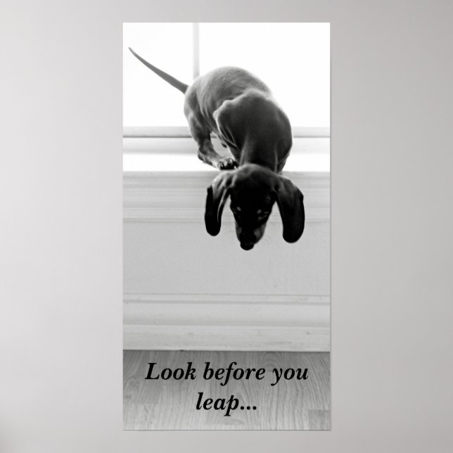 Look before you leap... poster (Front)