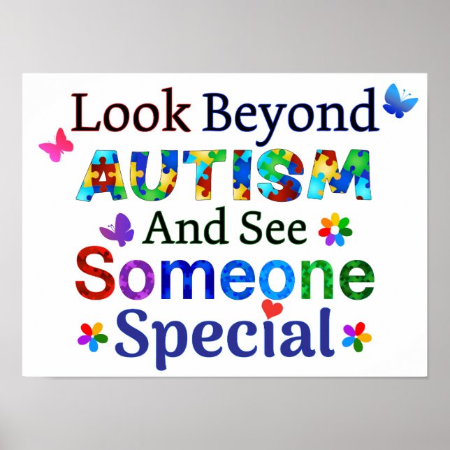 Look Beyond AUTISM Poster (Front)