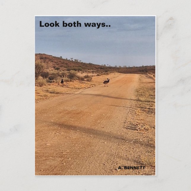 Look both ways.. postcard (Front)