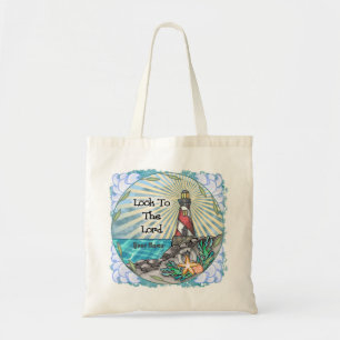 Look Christian Lighthouse Tote Bag