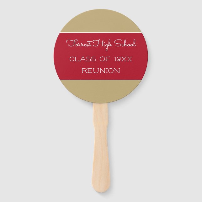 Look! Class reunion hand fans (Front)