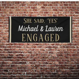 Look! Custom 6' Engagement banner